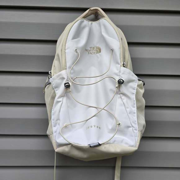 THE NORTH FACE Women's Jester Laptop Backpack, White/tan, One Size - GENTLY_USED - Picture 1 of 10